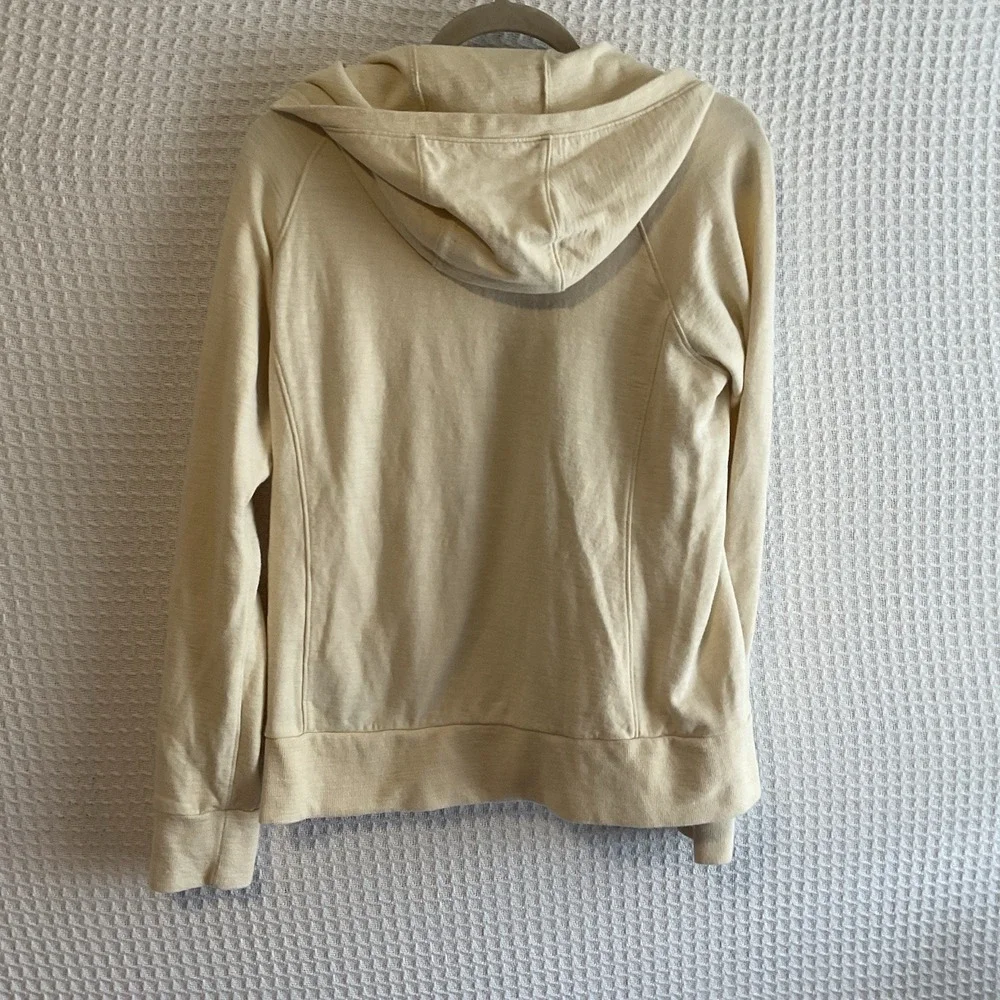 Kuhl Hoodie‎ Womens M Pale Yellow Lola Full Zip Lightweight Hooded Sweatshirt
